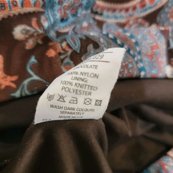 Y2K Evie Womens Knee Length Skirt Size 12 Paisley Jellyfish Fairy Goblincore - Picture 5 of 8